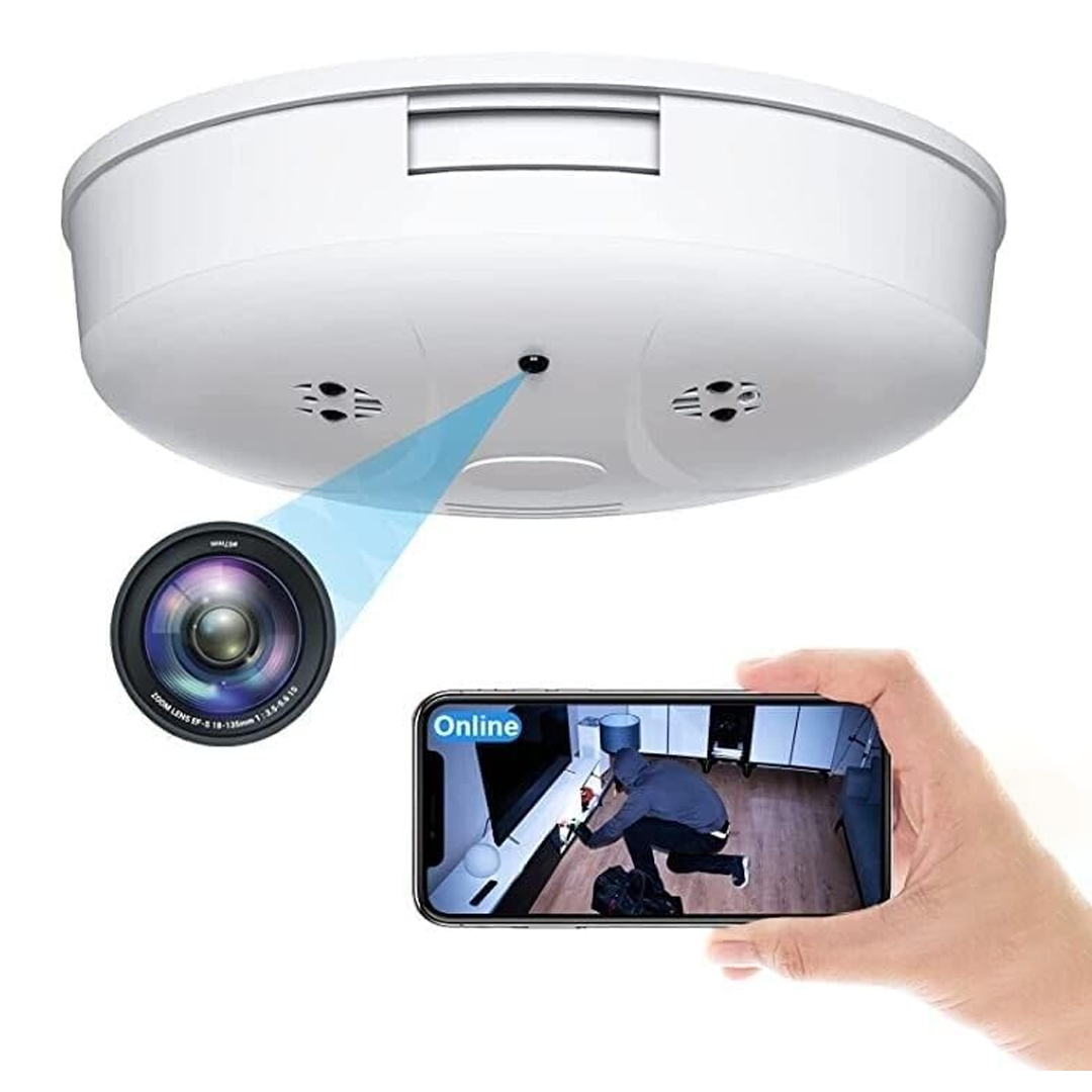1080P Mini Smoke Camera with WiFi & Night Vision