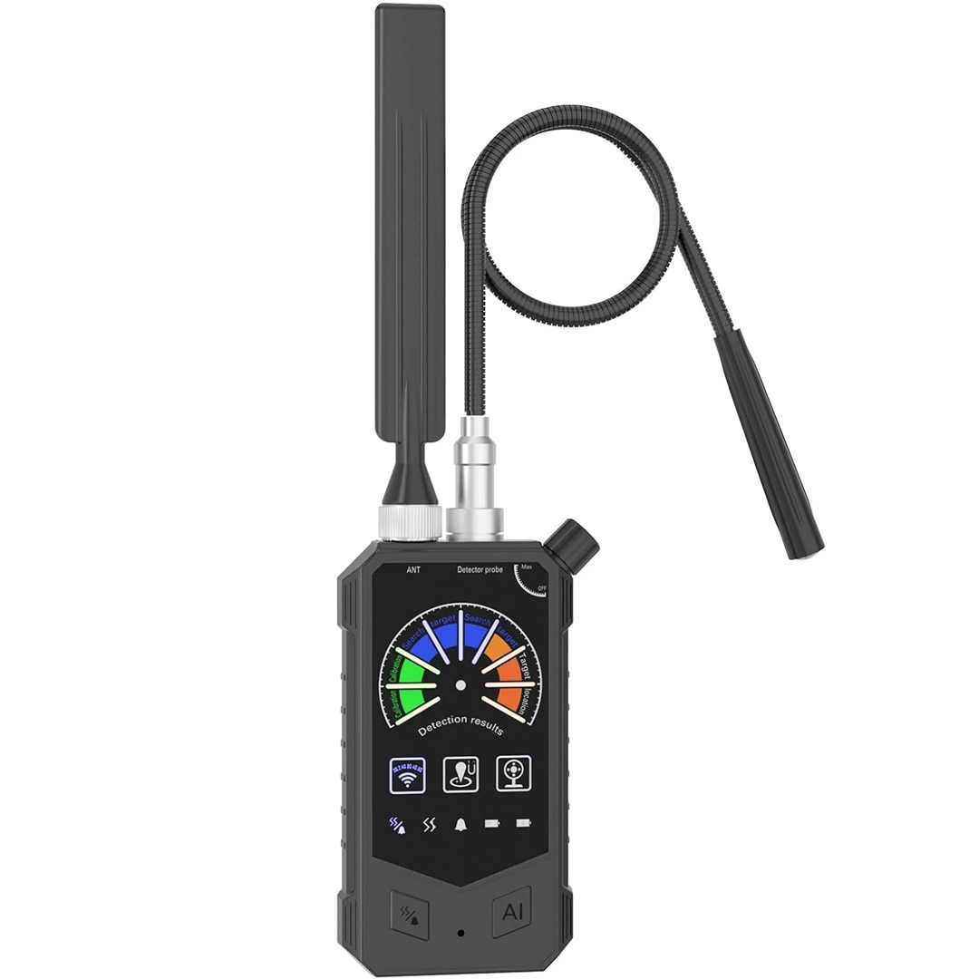 Wireless RF Signal Detector & Optical Lens Scanner for Home Privacy