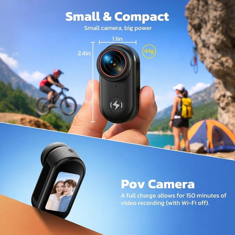 4K Mini Wearable Body Camera with WiFi & 64GB Card