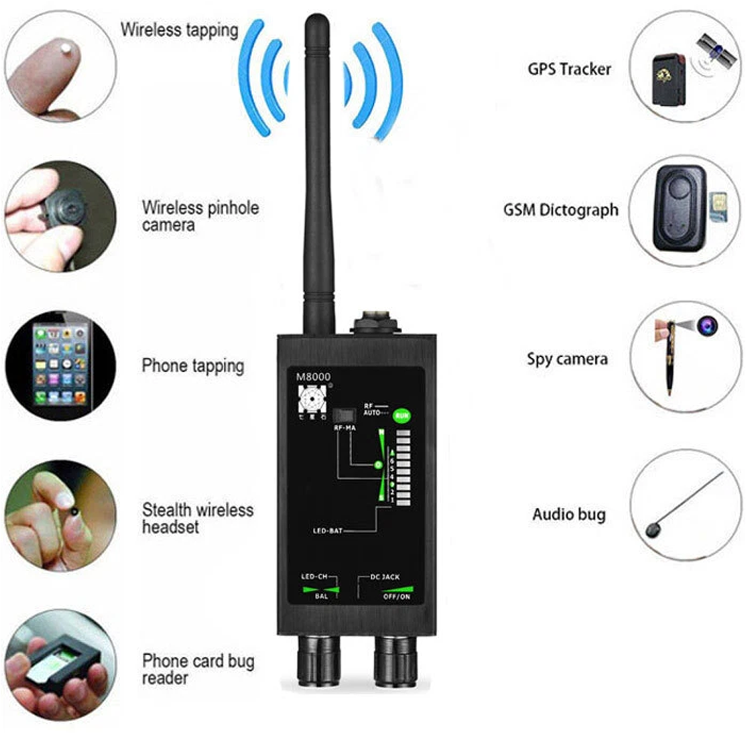Portable Bug Detector – Camera Lens Finder & Vehicle GPS Locator