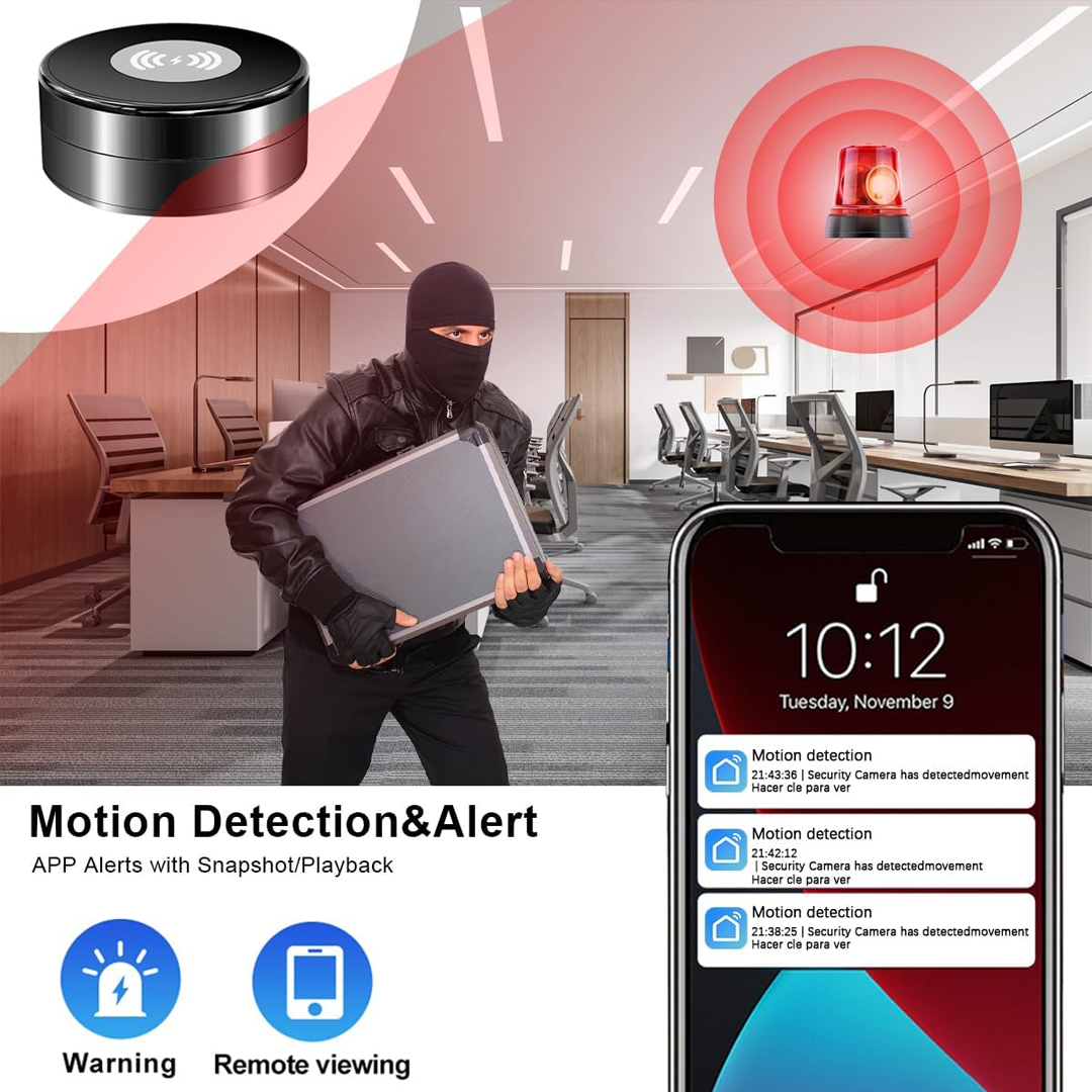 Hidden Camera with Wireless Charger 1080P HD