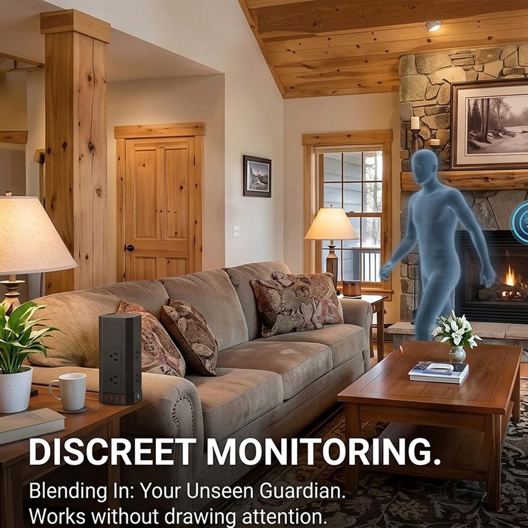 Smart Power Strip Surge Protector & HD Home Security Camera