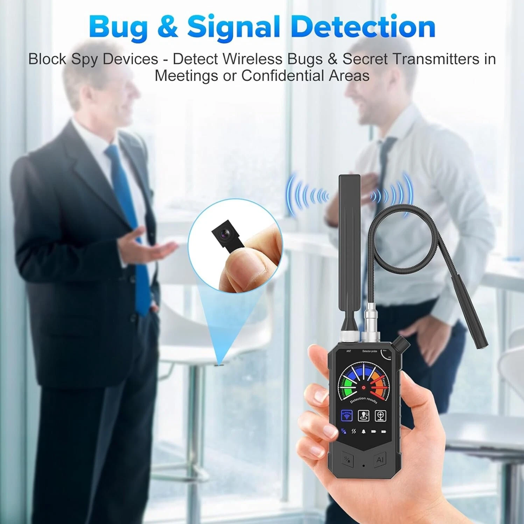 Wireless RF Signal Detector & Optical Lens Scanner for Home Privacy