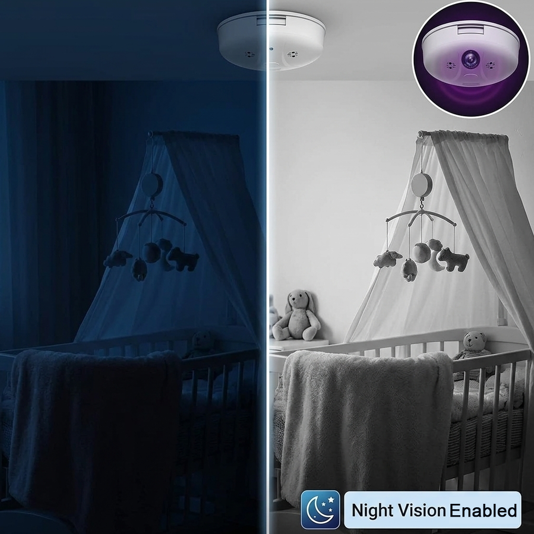1080P Mini Smoke Camera with WiFi & Night Vision