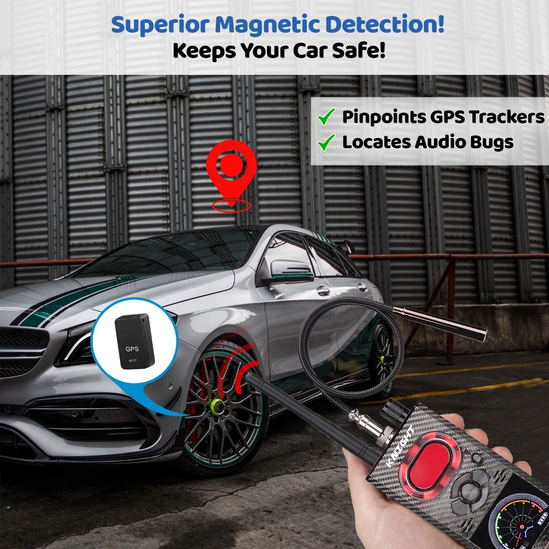 Knight KT8000 Portable Camera Detector – 5-in-1 RF Bug Scanner, GPS Tracker Finder