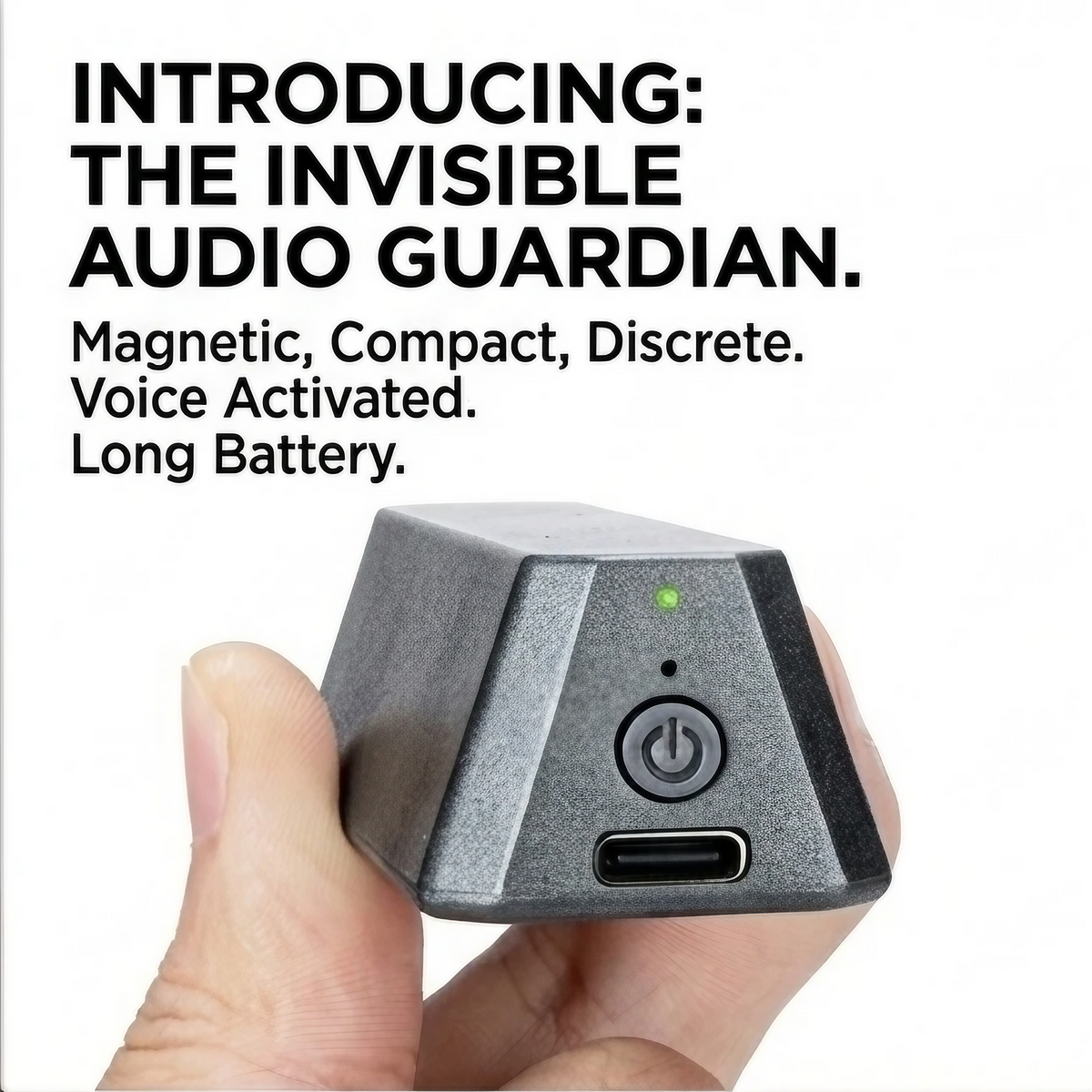 Compact Magnetic Audio Recorder – Ultra Long Battery Portable Voice Device