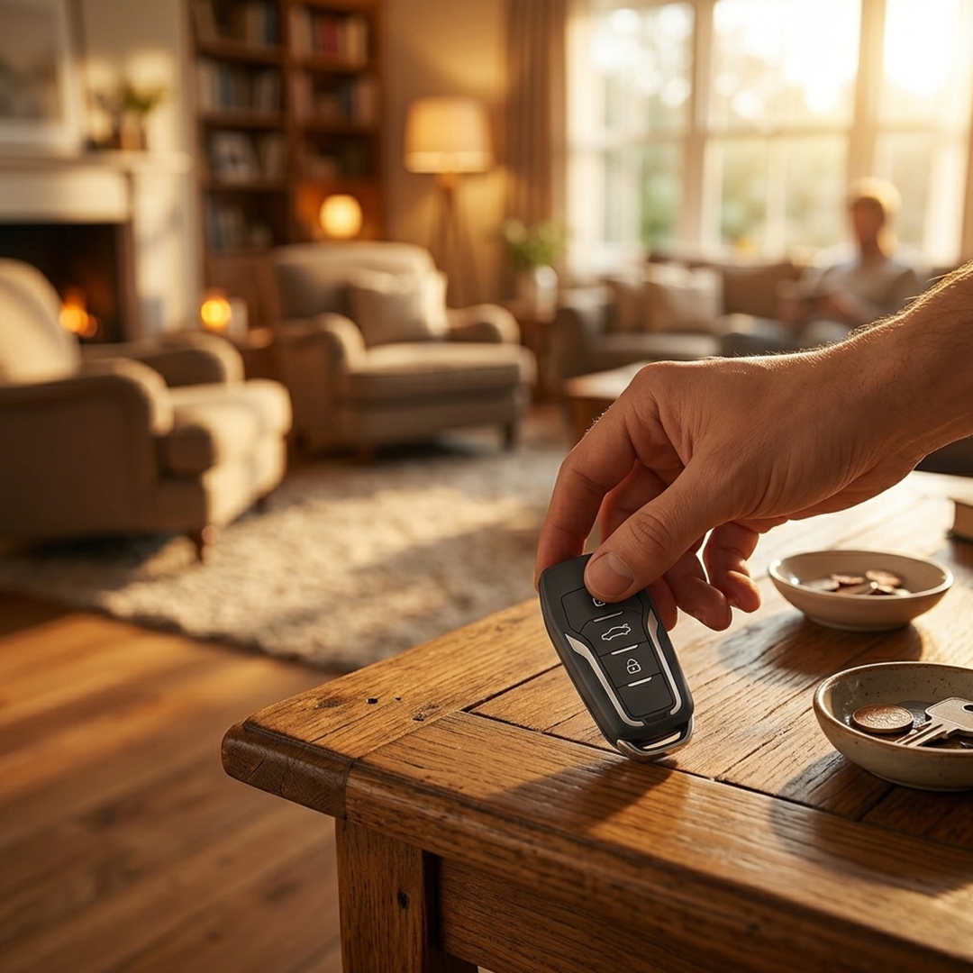Car Key Mini 1080P Nanny Cam for Home Security