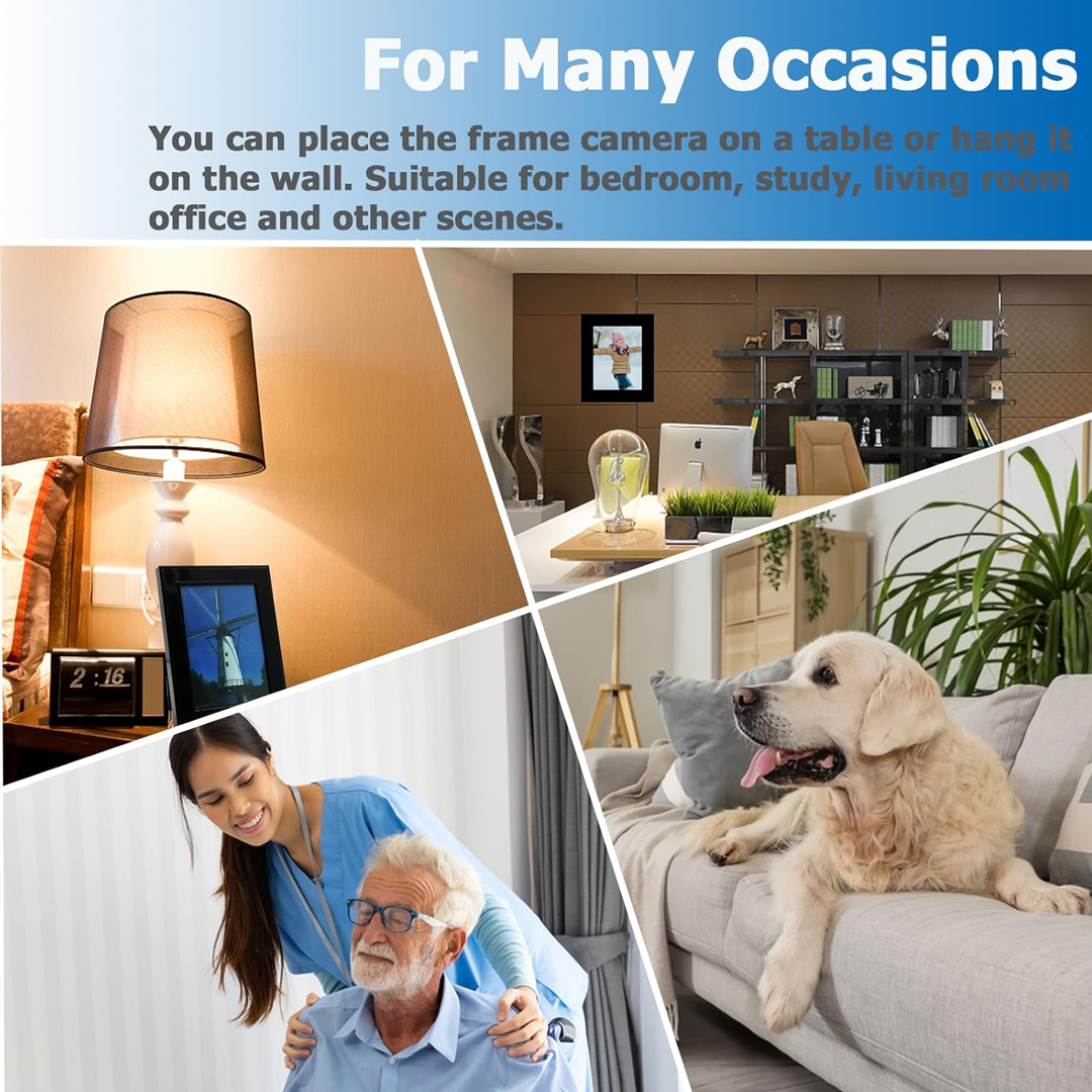 Discreet Home Security Camera 1080P - Loop Recording Indoor Cam