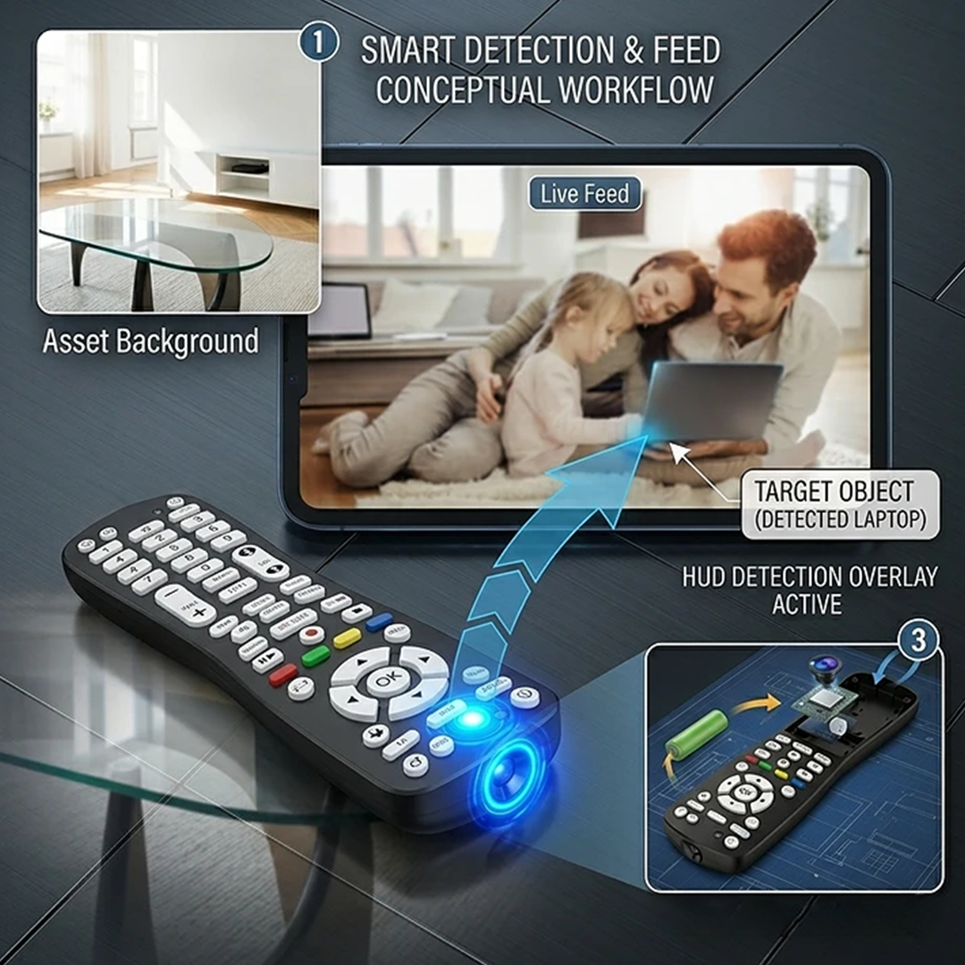 2-in-1 WiFi HD 1080P Hidden Camera Remote with Motion Detection