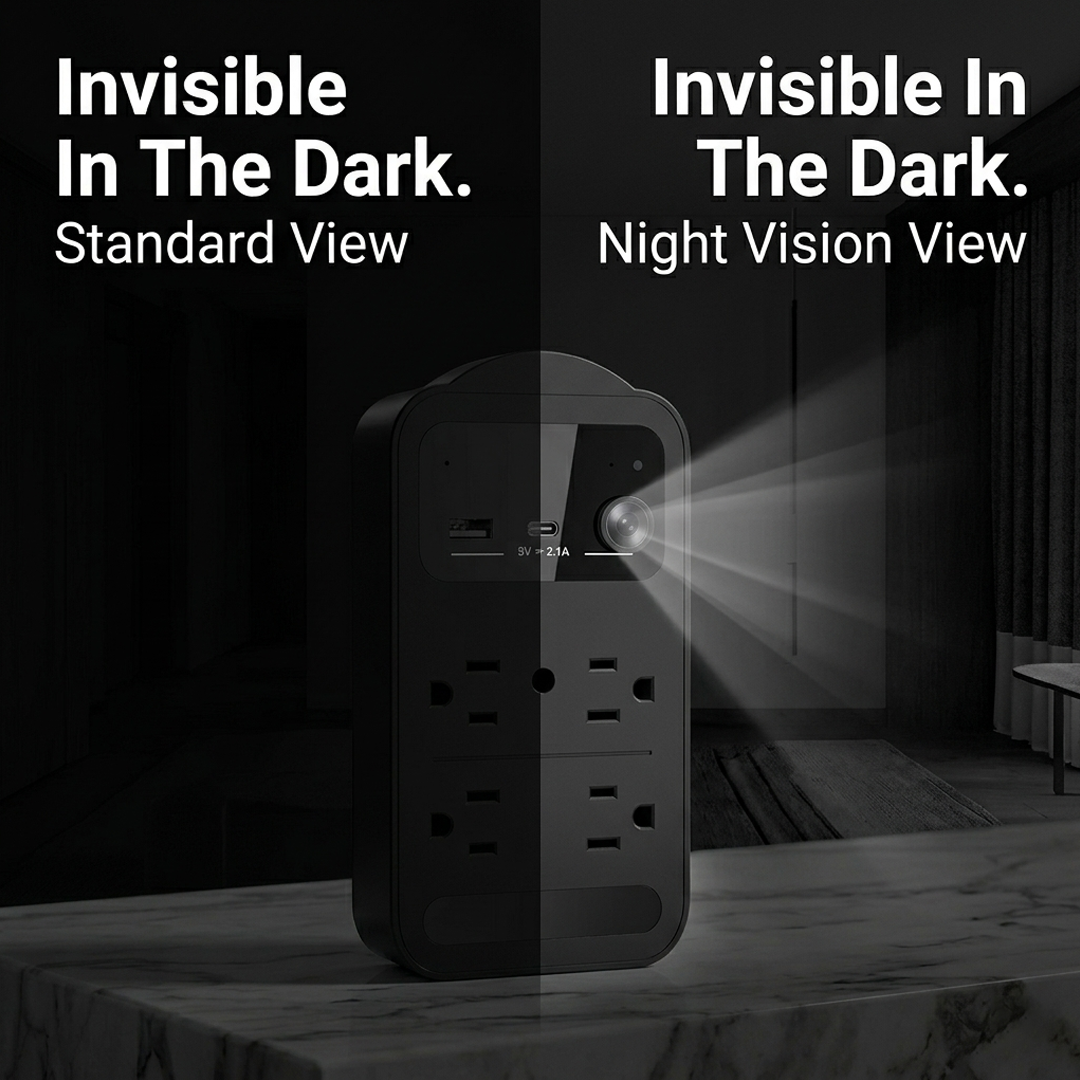 Smart Indoor WiFi Security Camera – AC Powered Nanny Cam with Motion Detection & Night Vision