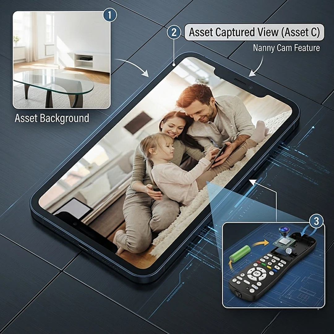 2-in-1 WiFi HD 1080P Hidden Camera Remote with Motion Detection