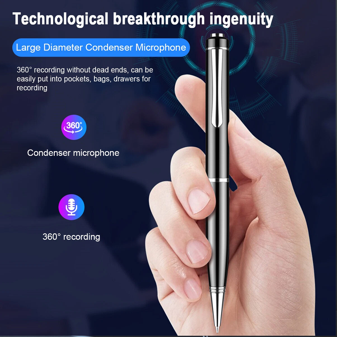 72GB Voice Recorder with AI Noise Reduction & Voice Activation