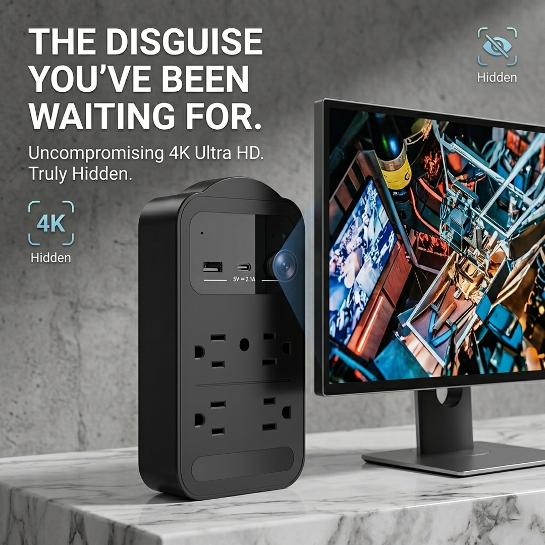 Smart Indoor WiFi Security Camera – AC Powered Nanny Cam with Motion Detection & Night Vision