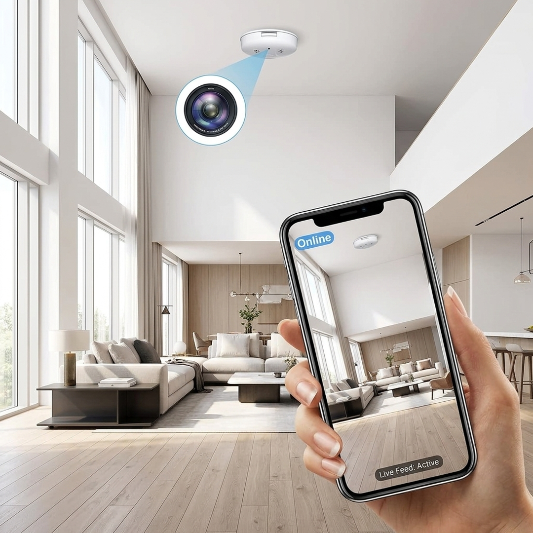 1080P Mini Smoke Camera with WiFi & Night Vision