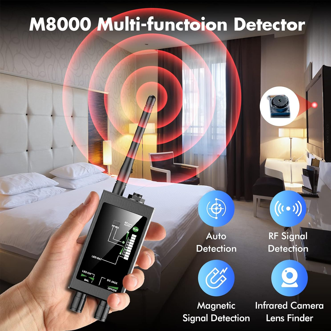 Portable Bug Detector – Camera Lens Finder & Vehicle GPS Locator