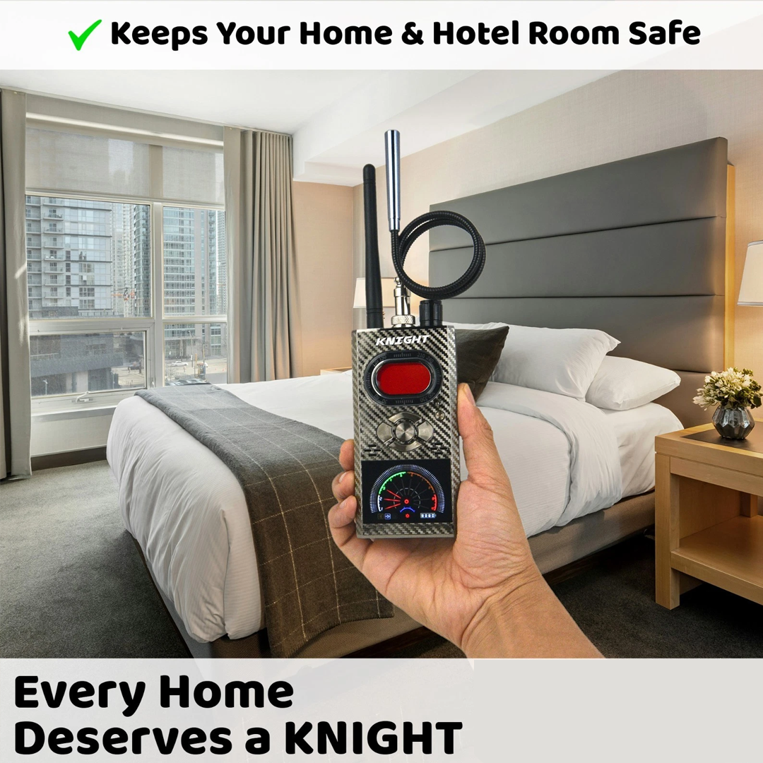 Knight KT8000 Portable Camera Detector – 5-in-1 RF Bug Scanner, GPS Tracker Finder