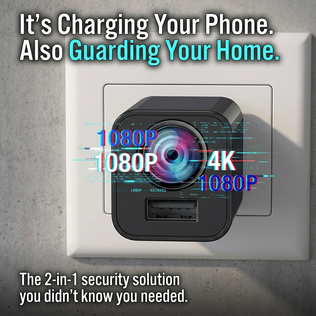 Mini 1080P Spy Camera Charger with 32GB SD Card