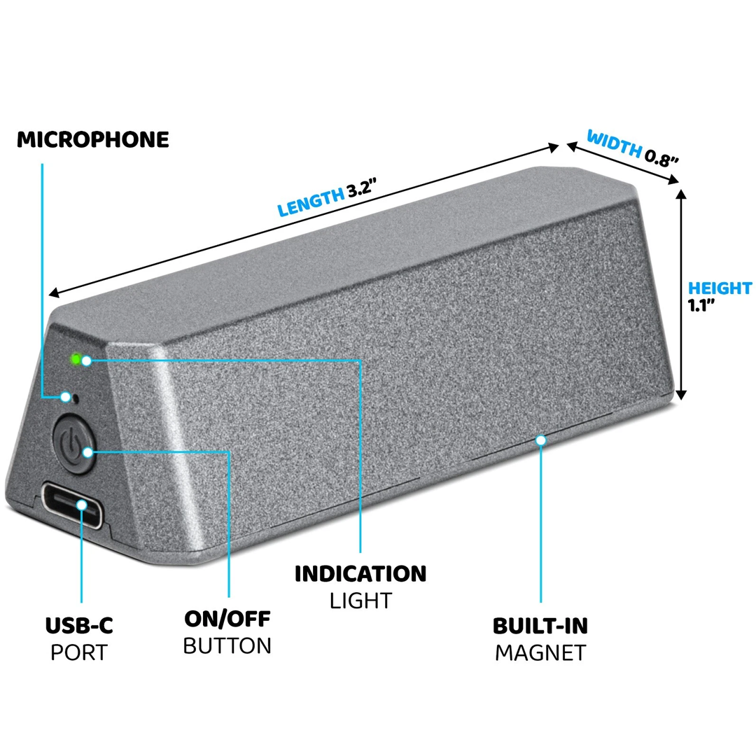 Compact Magnetic Audio Recorder – Ultra Long Battery Portable Voice Device