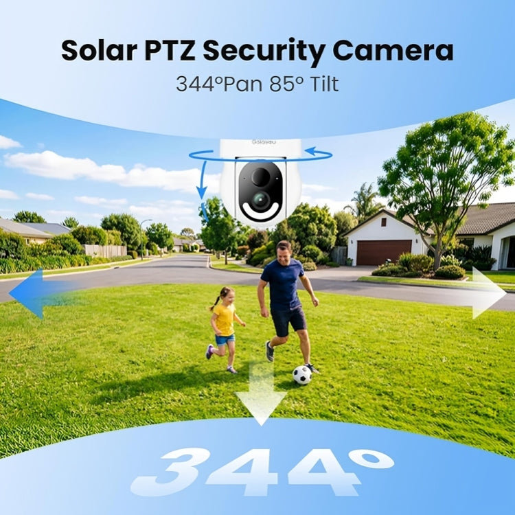 Solar-Powered Outdoor Wireless Security Camera, 2.4GHz Wi-Fi