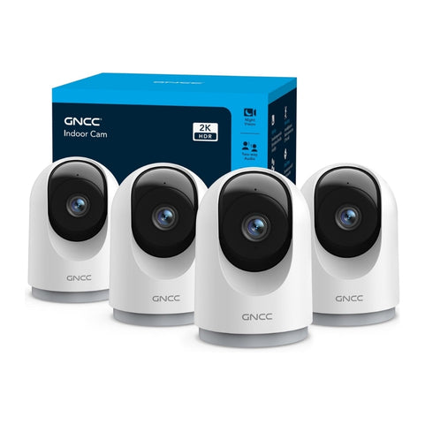 Indoor Security Camera 4-Pack for Home, Pet & Baby Monitoring