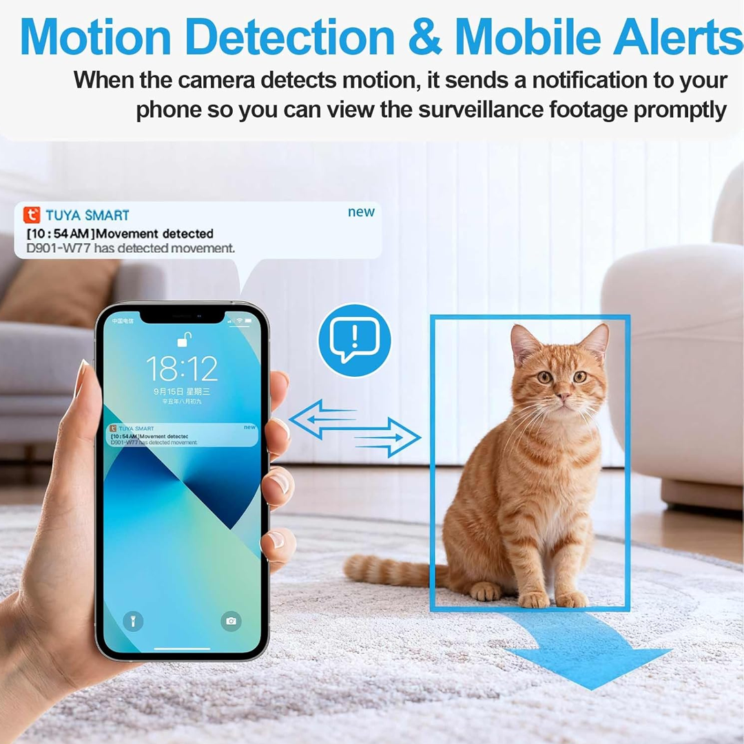 Hidden WiFi Spy Camera Clock – 1080P with Motion Detection