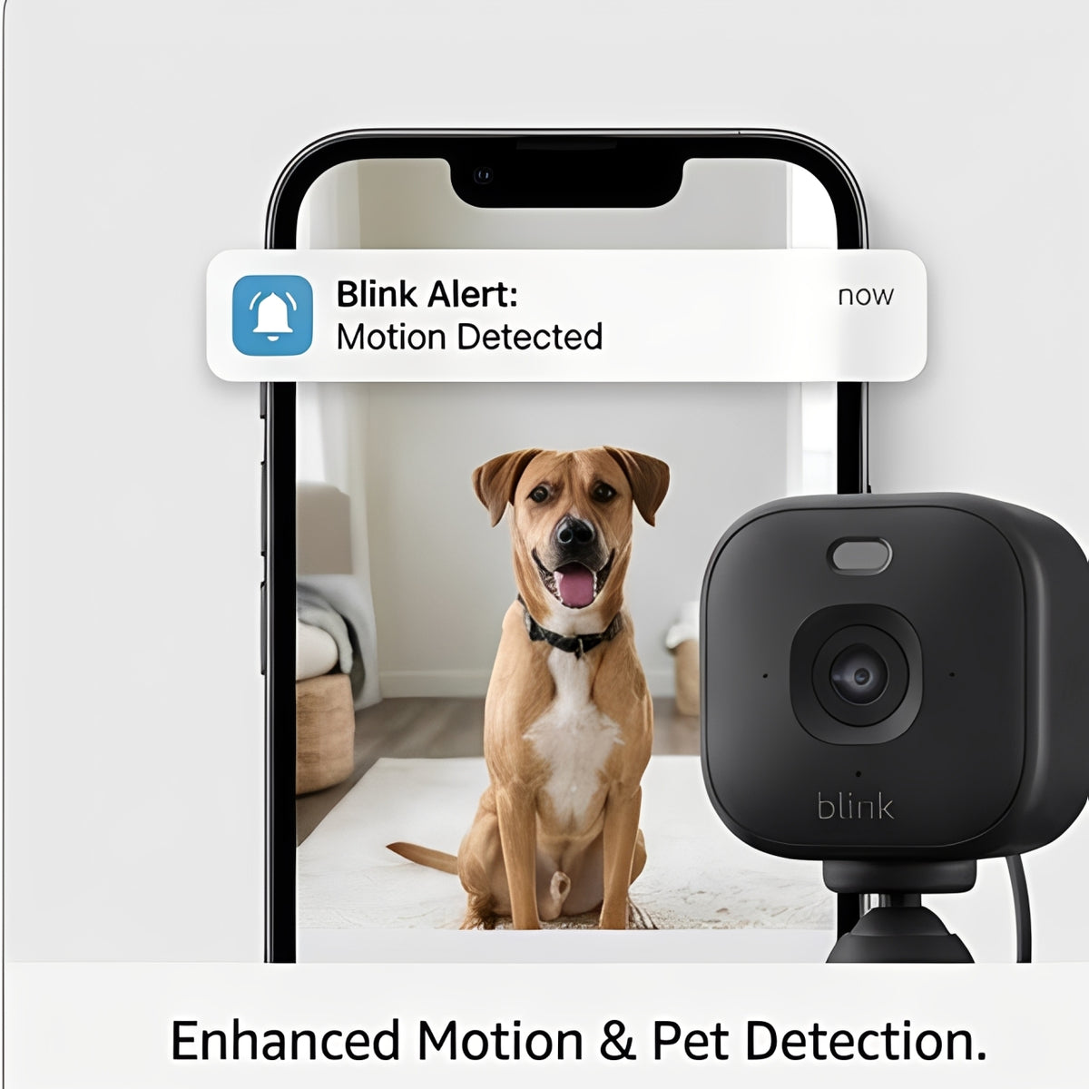 Blink Mini 2K+ Indoor Security Camera with Night Vision & Motion Detection (Black)
