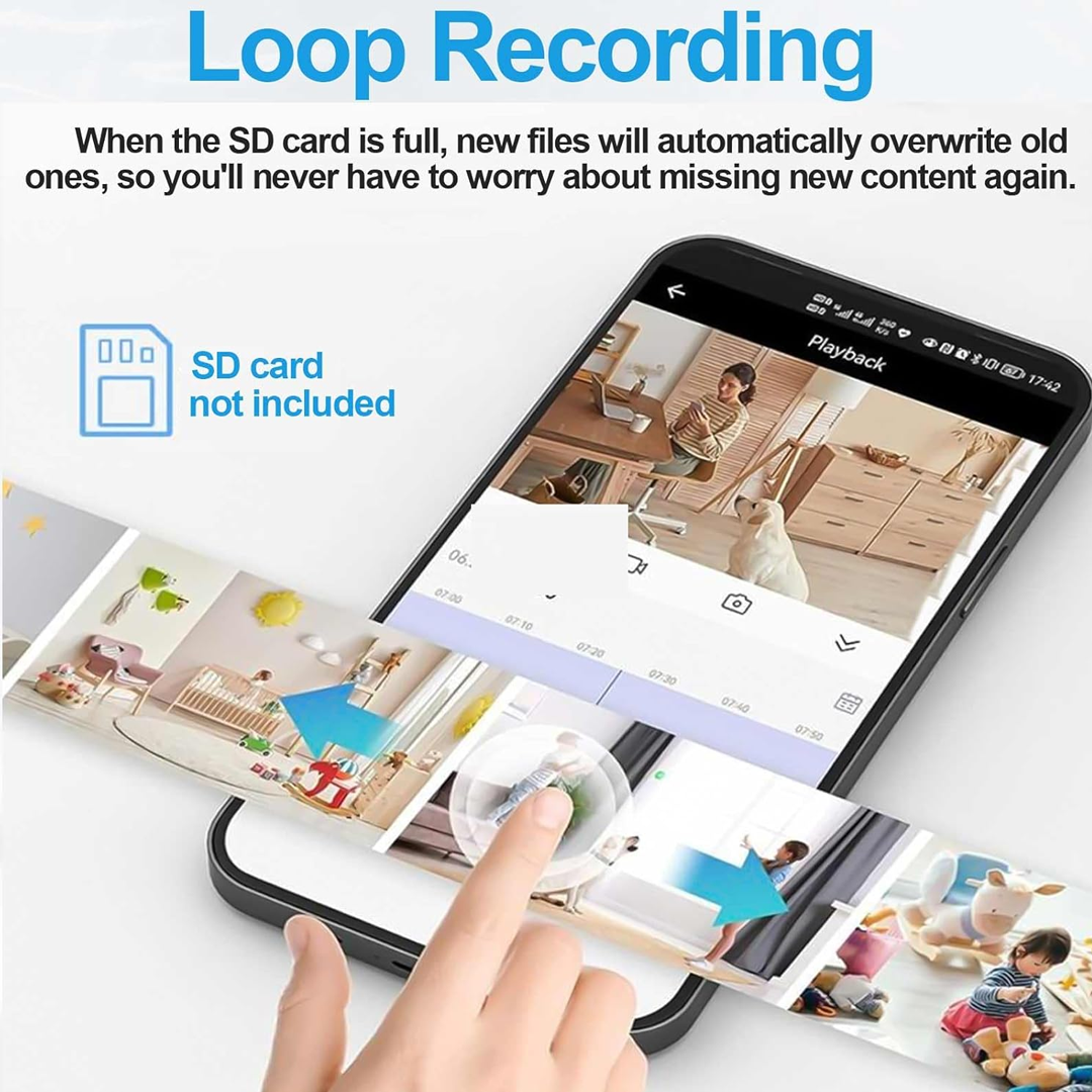Hidden WiFi Spy Camera Clock – 1080P with Motion Detection