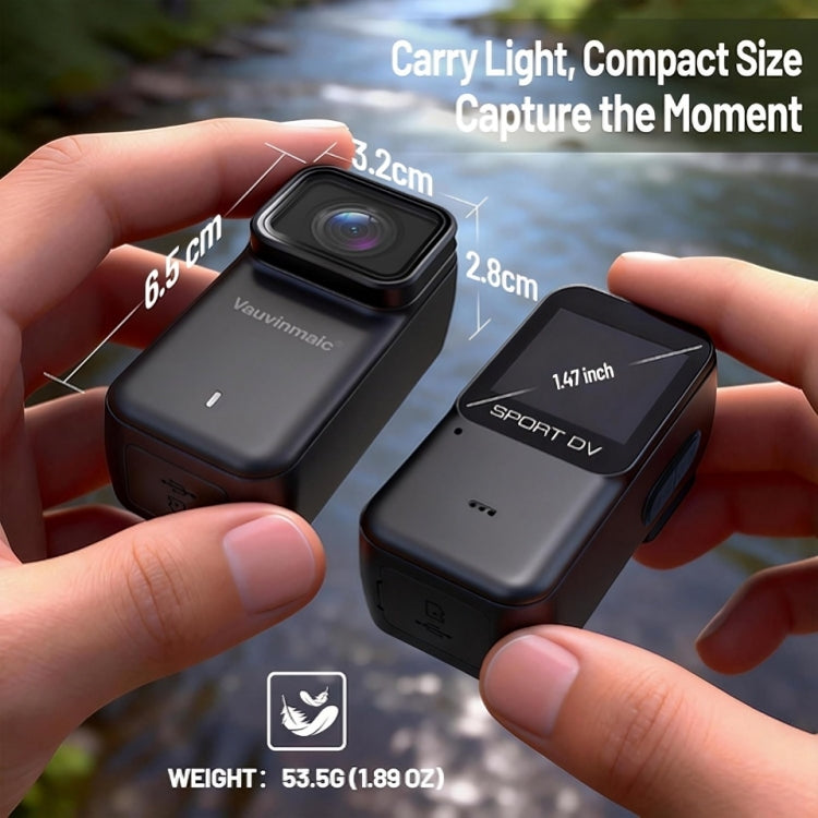 4K WiFi Magnetic Body Camera with 64GB Card